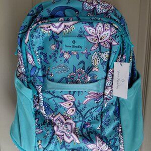 Vera Bradley NWT Teal Floral Design Backpack